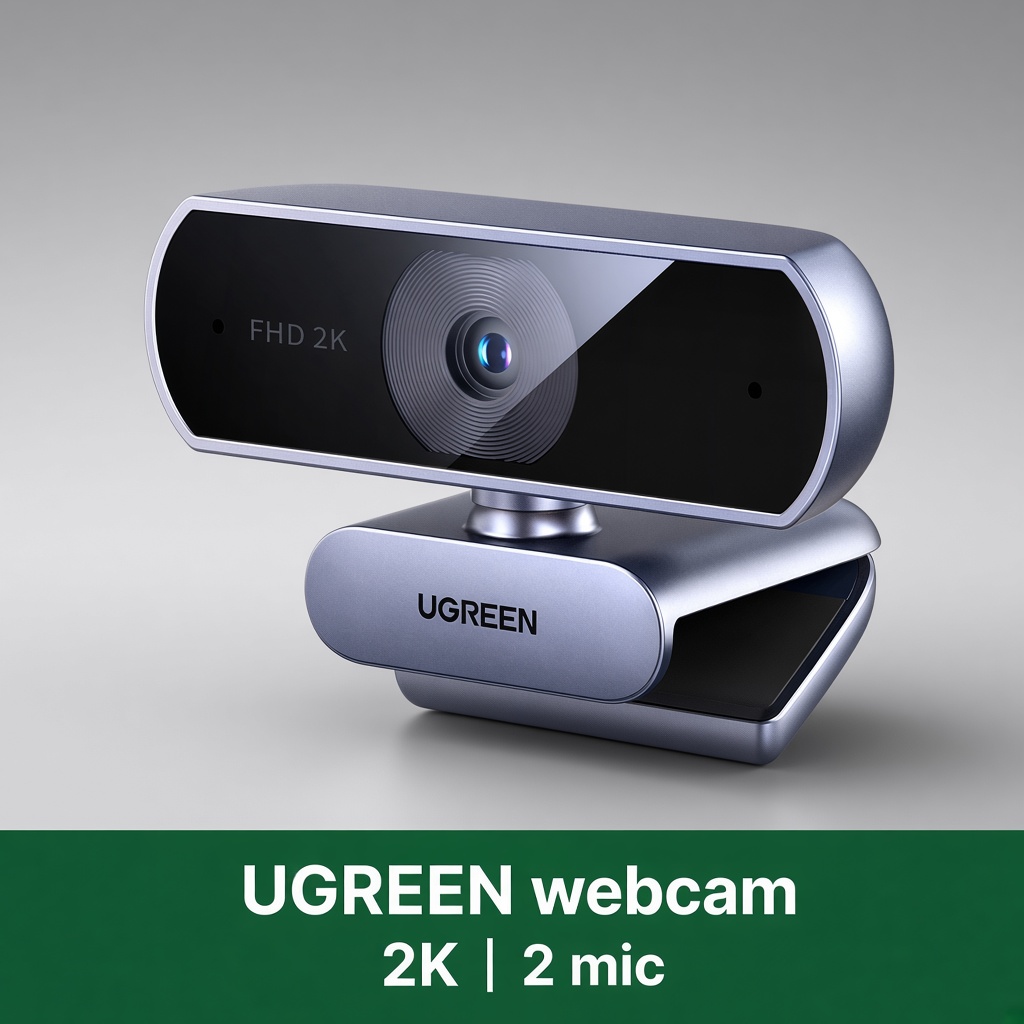 Webcam Ugreen USB, 2K, micro kép