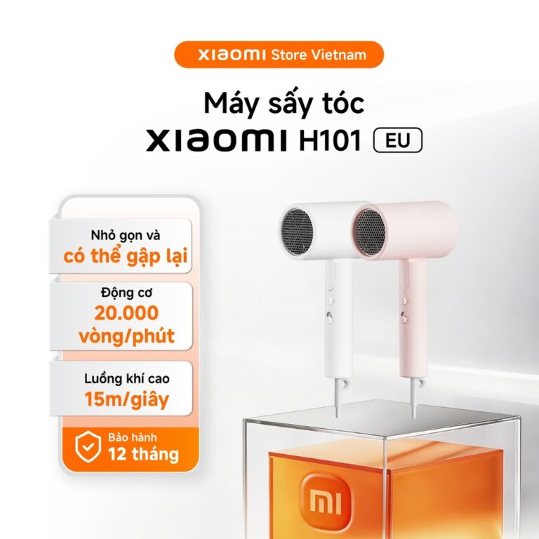 Sấy xong tóc vẫn xù? Máy sấy Xiaomi H101 gập gọn