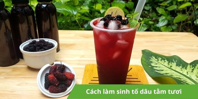 Cách làm sinh tố dâu tằm tươi thơm ngon, tốt cho sức khỏe