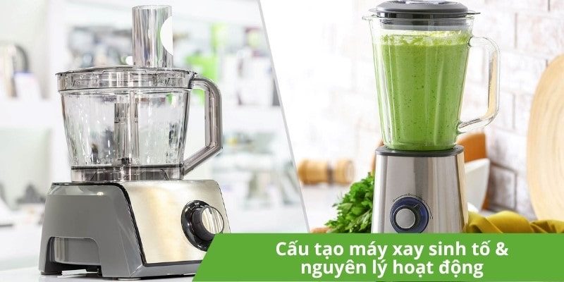 Cấu tạo máy xay sinh tố & nguyên lý hoạt động như thế nào?