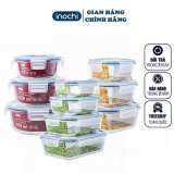 Hộp Thuỷ Tinh , Đựng Thực Phẩm Nikko INOCHI trữ đông Đồ Ăn , Bảo Quản Thực Phẩm đựng cơm giữ nhiệt