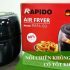 Nồi chiên không dầu Rapido của nước nào? Thông tin chi tiết về sản phẩm