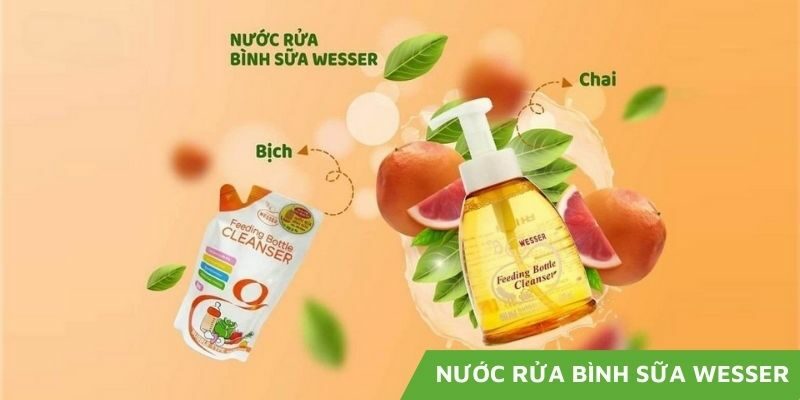 Khắc Phục Cặn Sữa & Mùi Hôi Với Nước Rửa Bình Sữa Wesser: Review Chi Tiết