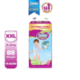Tã quần Bobby – Đệm thấm lưng mồ hôi Mega Jumbo M124/L108/L111/XL96/XXL88