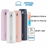 Bình giữ nhiệt Lock &Lock Feather Light One Touch 500ml LHC3257 (4 màu)