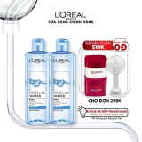 [Mã FMCGMALL giảm 8% Tối đa 80K đơn 250K] Bộ 2 nước tẩy trang đa năng 3-in-1 tươi mát L’Oreal Paris (xanh dương nhạt)