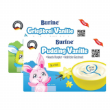 Cháo sữa Pudding cho bé ăn dặm Burine – HiPP từ 6 tháng tuổi (Vỉ 6 Hũ x 50g)