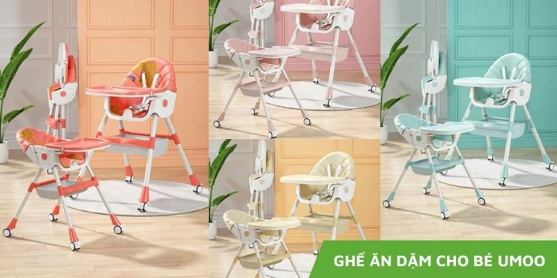Ghế ăn dặm Umoo – Bí mật giúp mẹ bỉm nhàn tay hơn mỗi giờ ăn của bé!