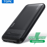 Sạc Dự Phòng TOPK I1016 10000mAh iPhone Huawei Samsung Xiaomi Oppo Vivo Realme 2 Cổng Dung Lượng Có Màn Hình Điện Tử