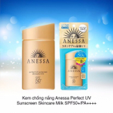 Sữa chống nắng dưỡng da Anessa Perfect UV Sunscreen Skincare Milk 60ml bảo vệ hoàn hảo